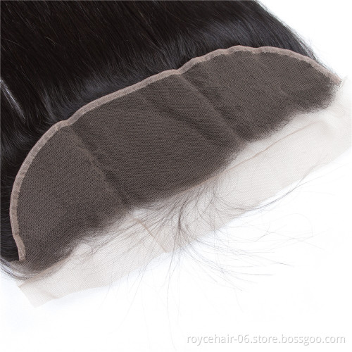 Cambodian Water Wave Light Brown Fine Swiss Lace Frontal ,Peruvian Hair Thin Skin 13 x 4 Lace Frontal